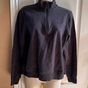 Champion organic Womens half zip black pullover medium